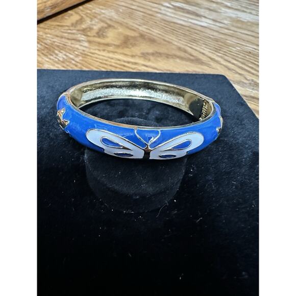 Sequin Nordstrom Multicolor Gold Tone Statement Enamel Bangle Bracelet # 113 - Picture 1 of 3